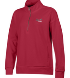 Ladies Big Cotton 1/4 Zip Sweatshirt