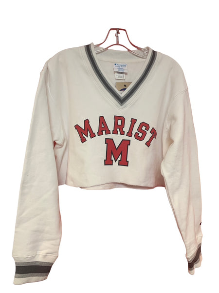 Womens Higher-Ed Crop V-neck